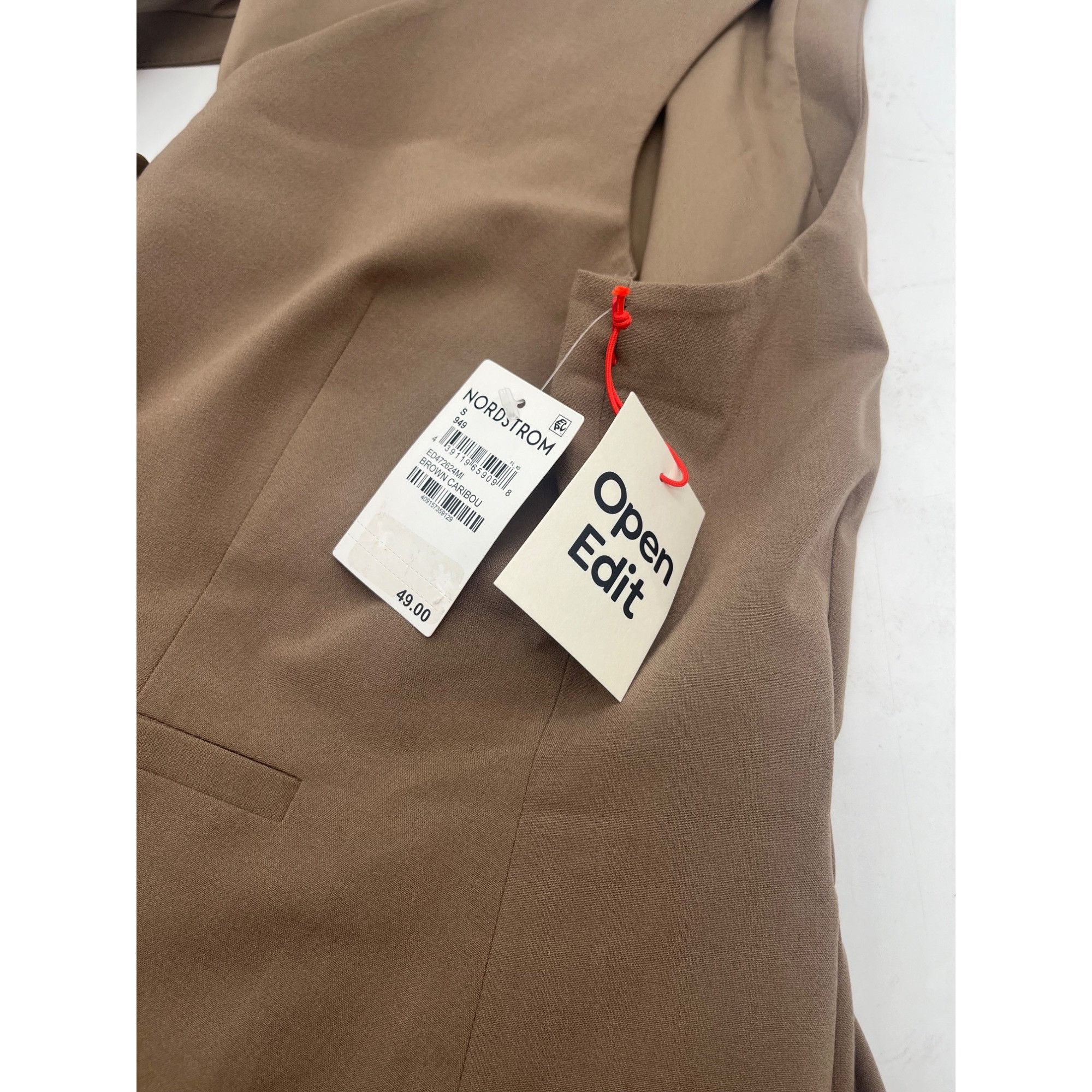 Other OPEN EDIT Fitted Vest In Brown Caribou, S Size S / US 4 / IT 40 - 6 Thumbnail