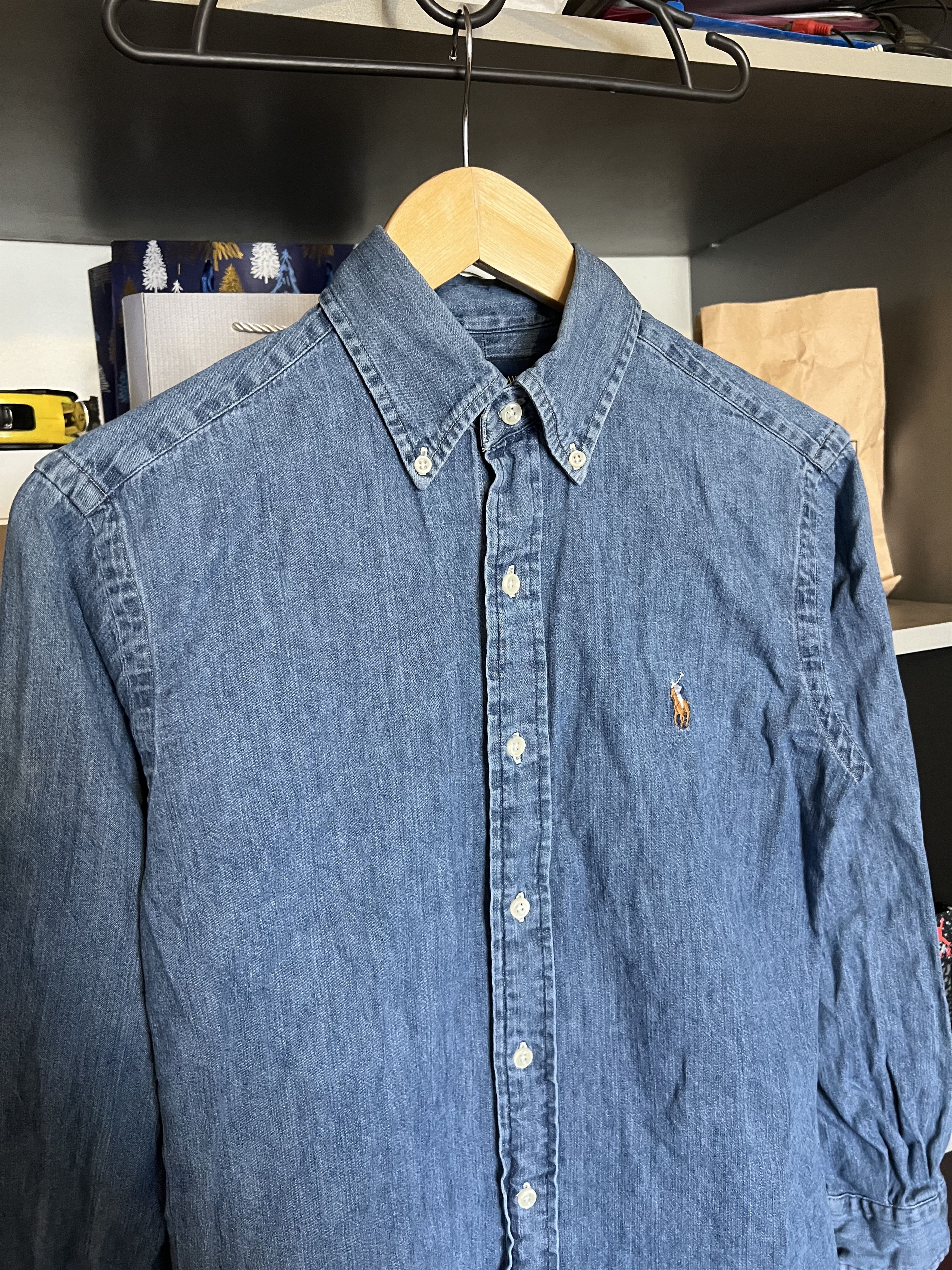 Polo Ralph Lauren Vintage Polo Ralph Lauren Denim Shirt Jeans Designer 90s Size US XS / EU 42 / 0 - 2 Thumbnail