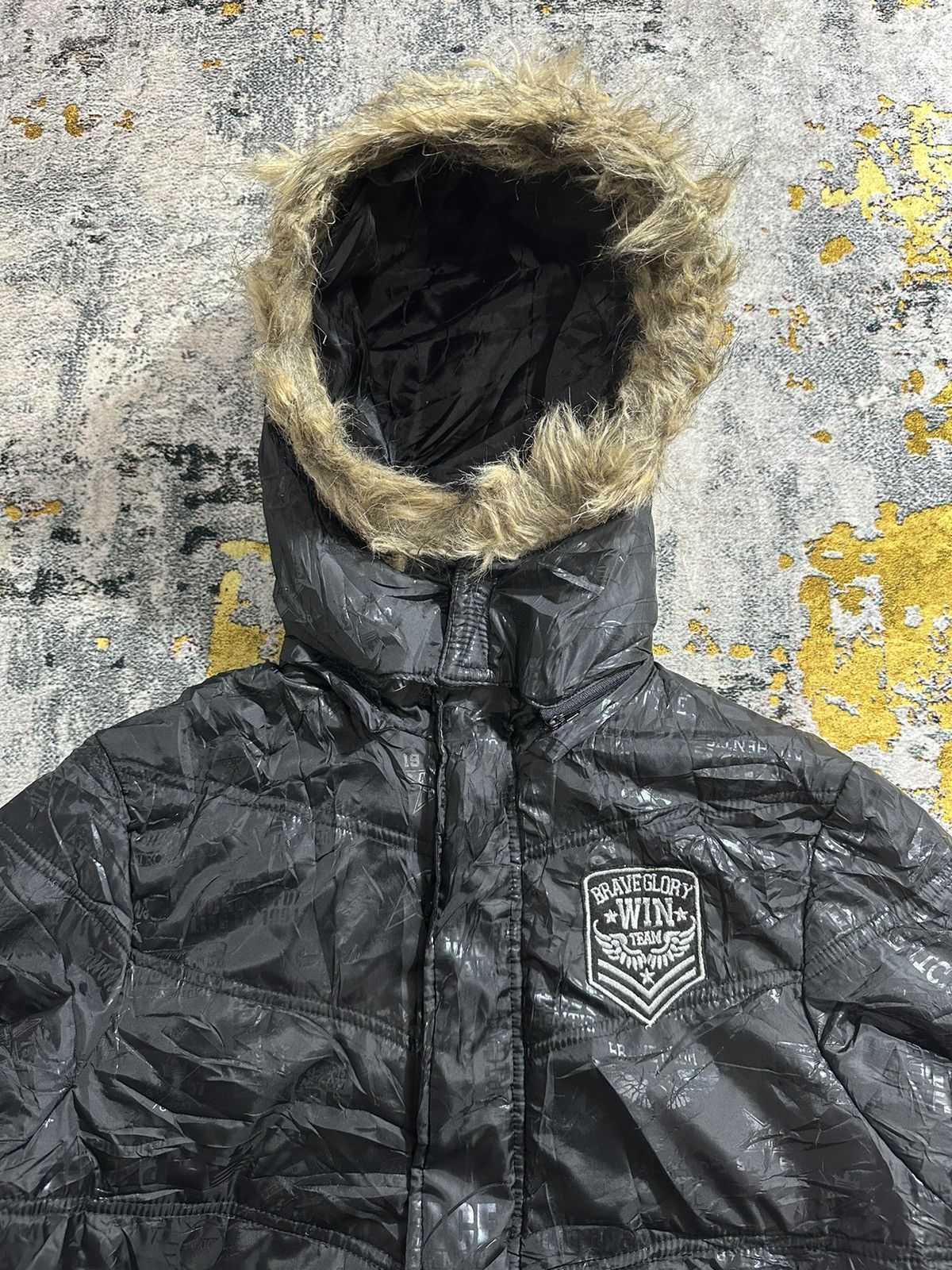 20471120 EMBOSSED IF SIX WAS NINE LGB STYLE BRAVE FUR PUFFER JACKET Size US M / EU 48-50 / 2 - 2 Thumbnail