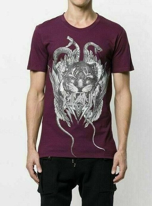 Balmain BALMAIN FW 2017 Tiger Print TShirt Decarnin Rousteing Size US M / EU 48-50 / 2 - 2 Thumbnail