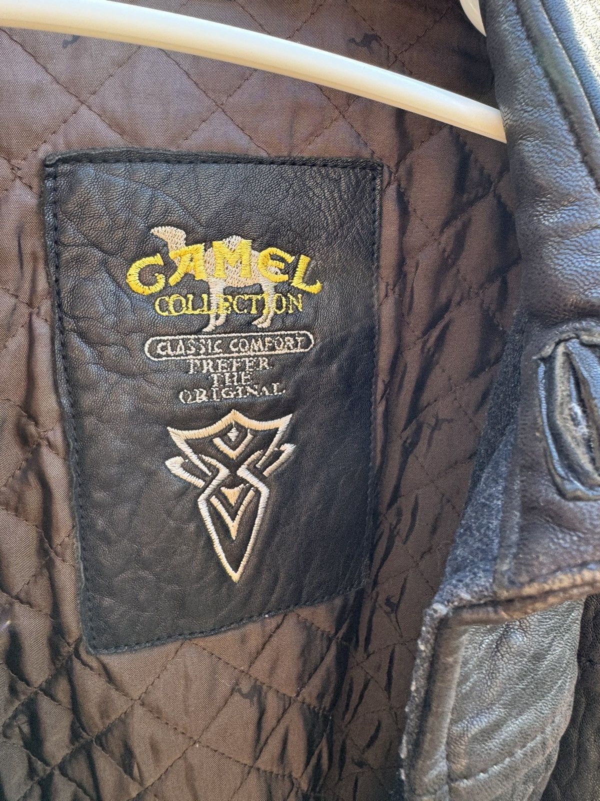 Camel Camel Vintage Workers Leather Jacket Size US XL / EU 56 / 4 - 2 Thumbnail