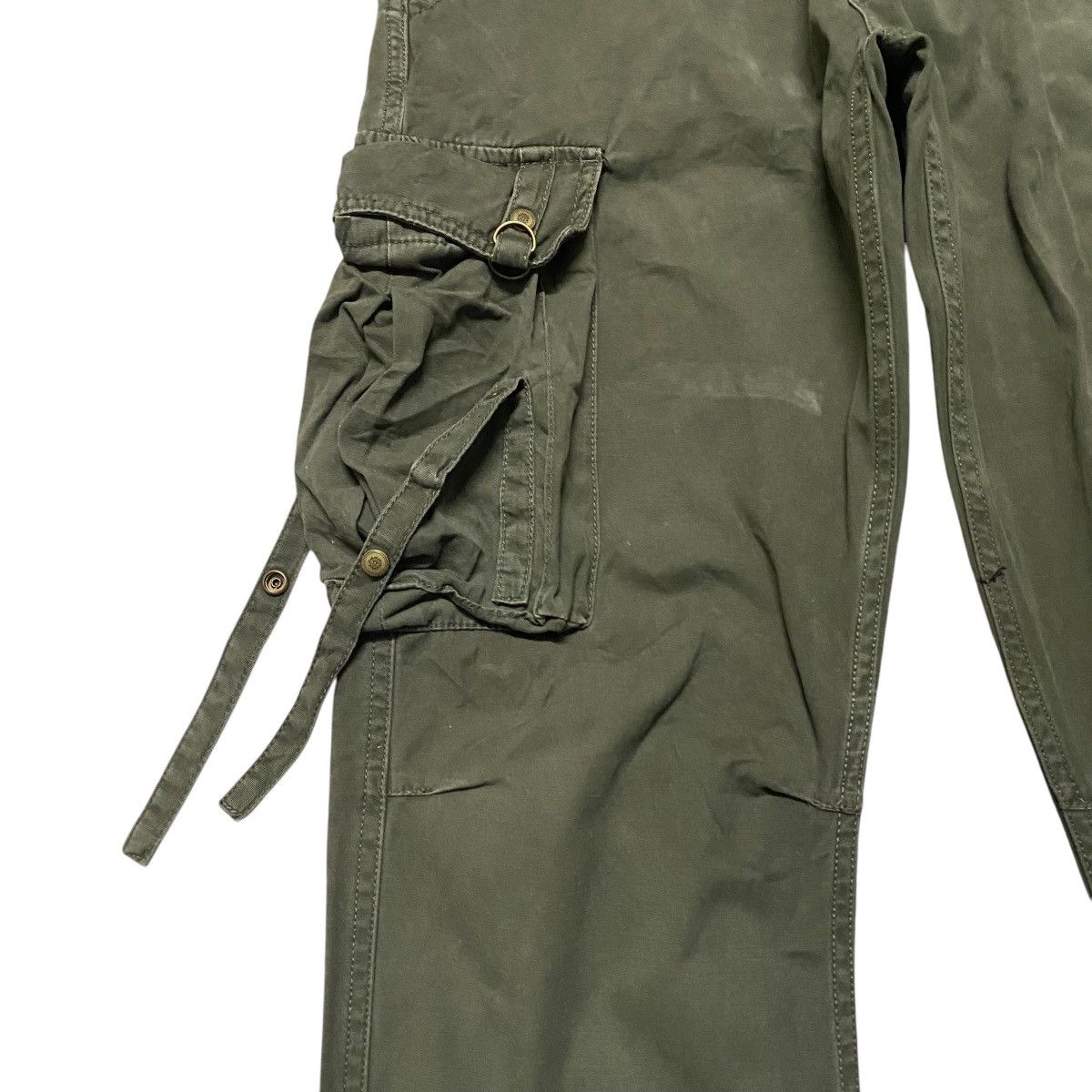 Japanese Brand DOUBLE EDGE Military Riders Cargo Pants Size US 30 / EU 46 - 6 Thumbnail
