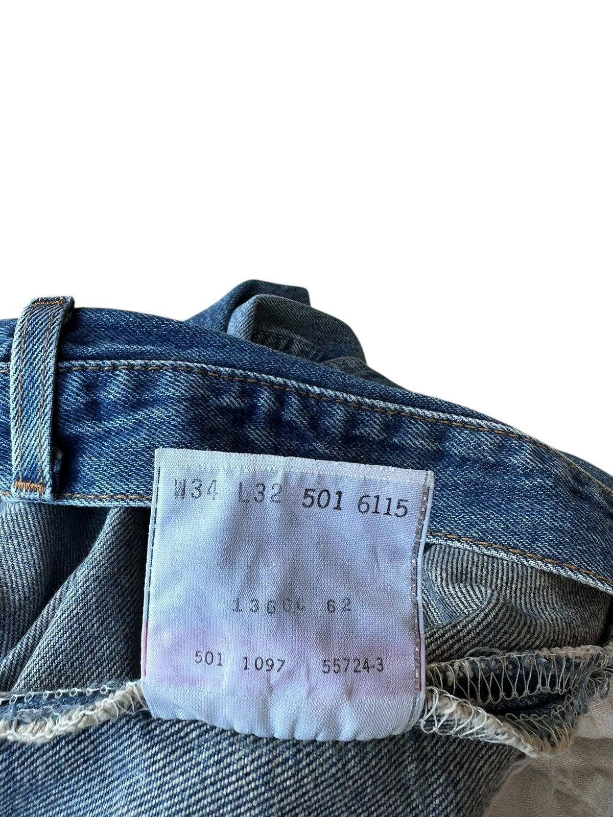Levi's Vintage 1997 Levi’s 501 Faded Denim Regular Jeans Size US 33 - 24 Thumbnail