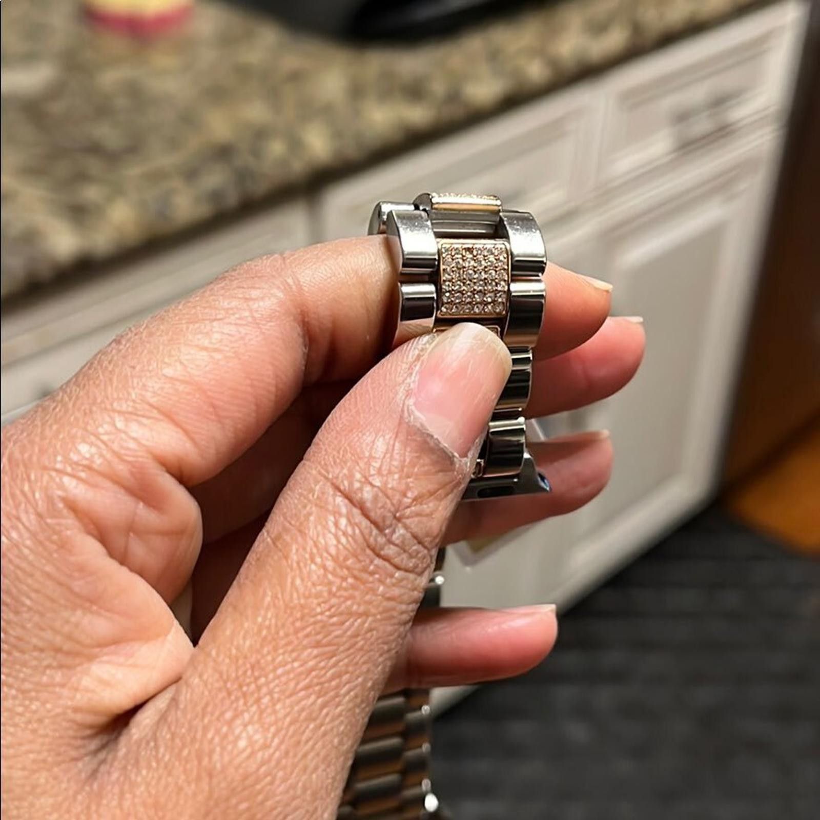 Michael Kors Michael Kors Stainless Steel Bracelet Band for Apple Watch Size ONE SIZE - 10 Thumbnail