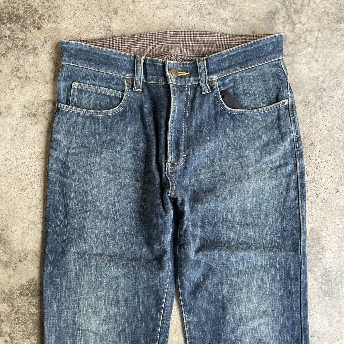 Wrangler 🔥Vintage Wrangler Stoned Washed Ripped Distress Denim Jeans Size US 31 - 2 Thumbnail