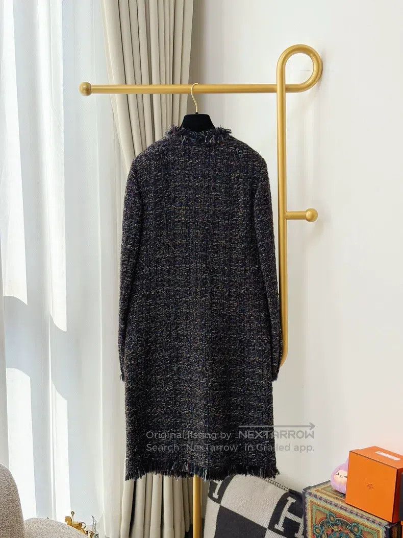 Chanel Chanel 19K snow series mixed colour tweed tassel long coat Size XS / US 0-2 / IT 36-38 - 3 Thumbnail
