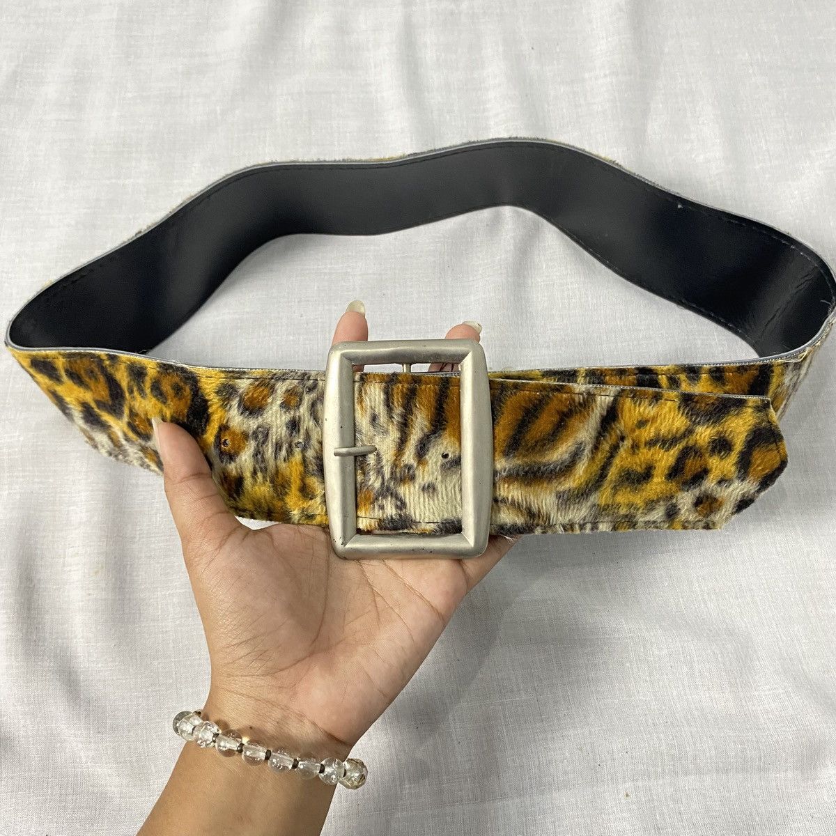 Japanese Brand Studed cheetah belt Size ONE SIZE - 4 Thumbnail