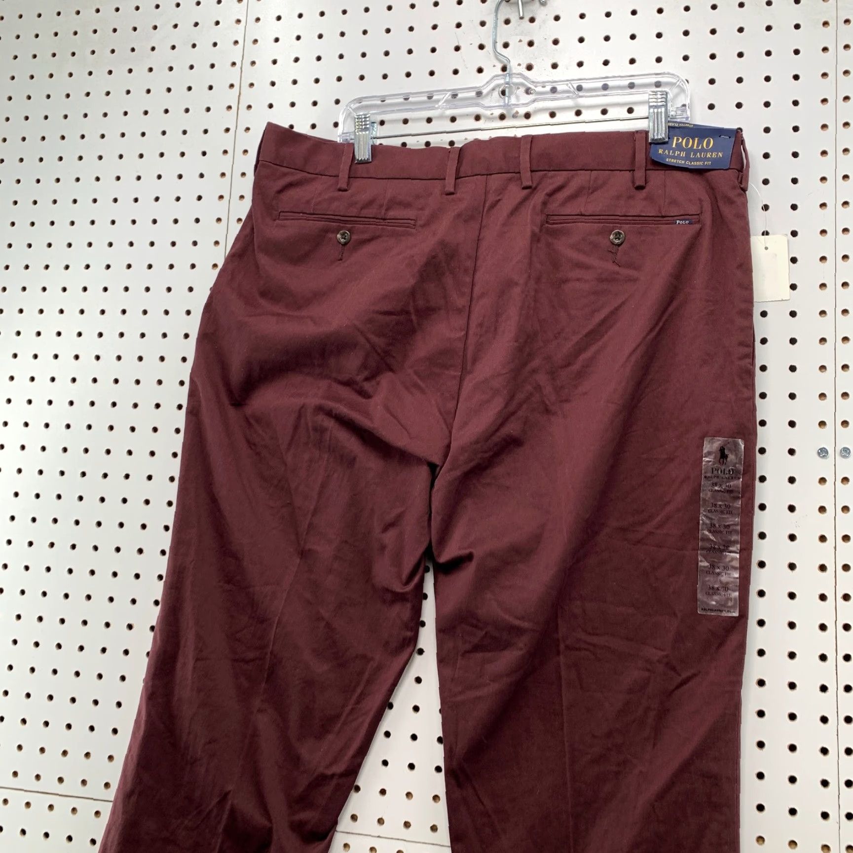 Polo Ralph Lauren Polo Ralph Lauren Chino Pants Mens 36x30 Maroon Red Classic Fit (Polo Ralph Lauren) Size US M / EU 48-50 / 2 - 7 Thumbnail