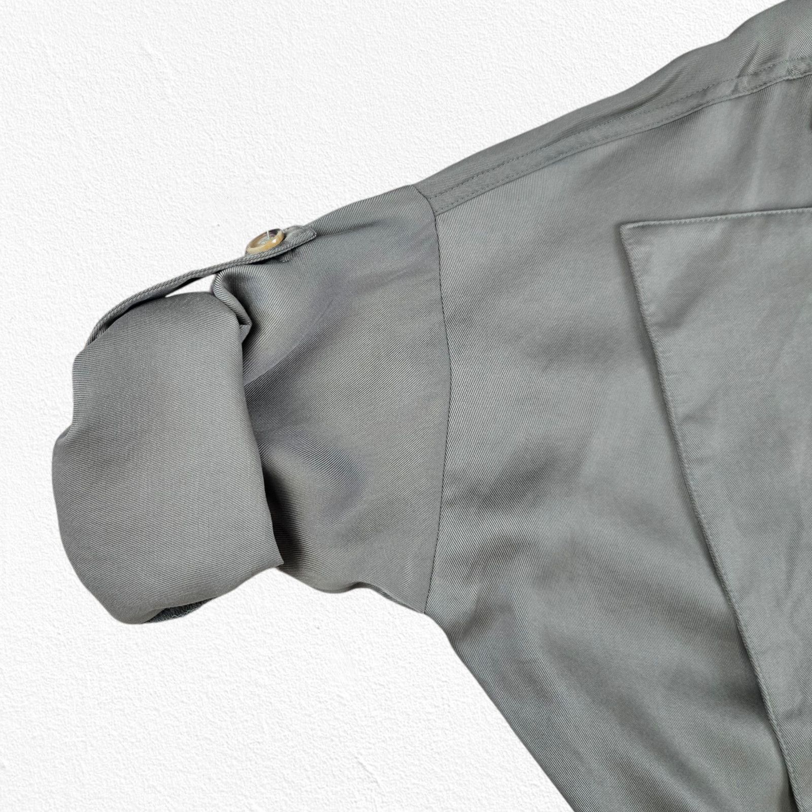 Other Olive Green Tencel Draped Open Front Utility Jacket Size XS Size XS / US 0-2 / IT 36-38 - 8 Thumbnail