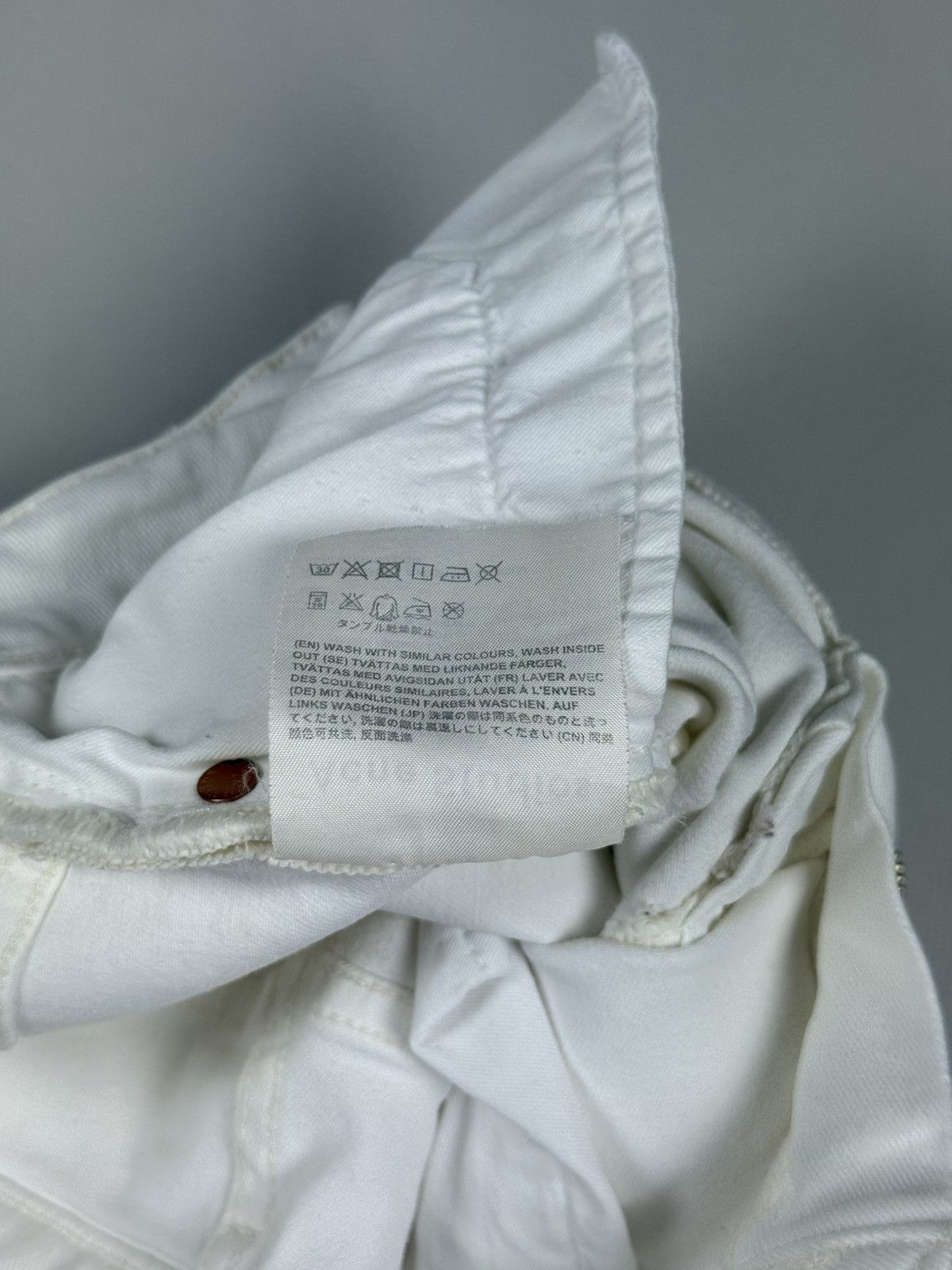 Acne Studios Acne Studios Skin 5 White Vintage Ladies Skinny Jeans Size 29" - 13 Thumbnail