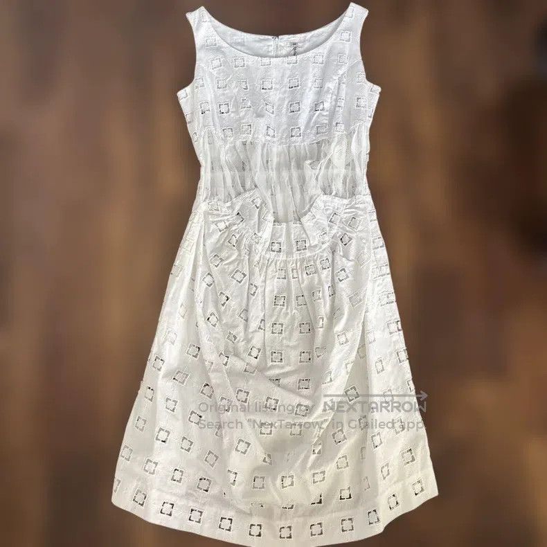 Comme des Garcons Comme Des Garcons White Patchwork Design Dress Size XS / US 0-2 / IT 36-38 - 2 Thumbnail