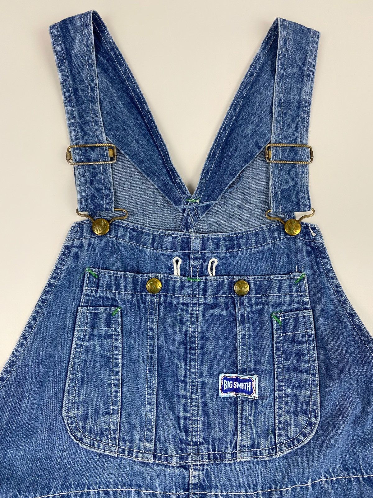 Vintage 1980’s Vintage Big Smith Blue Denim Bib Overalls Size US 34 / EU 50 - 3 Thumbnail