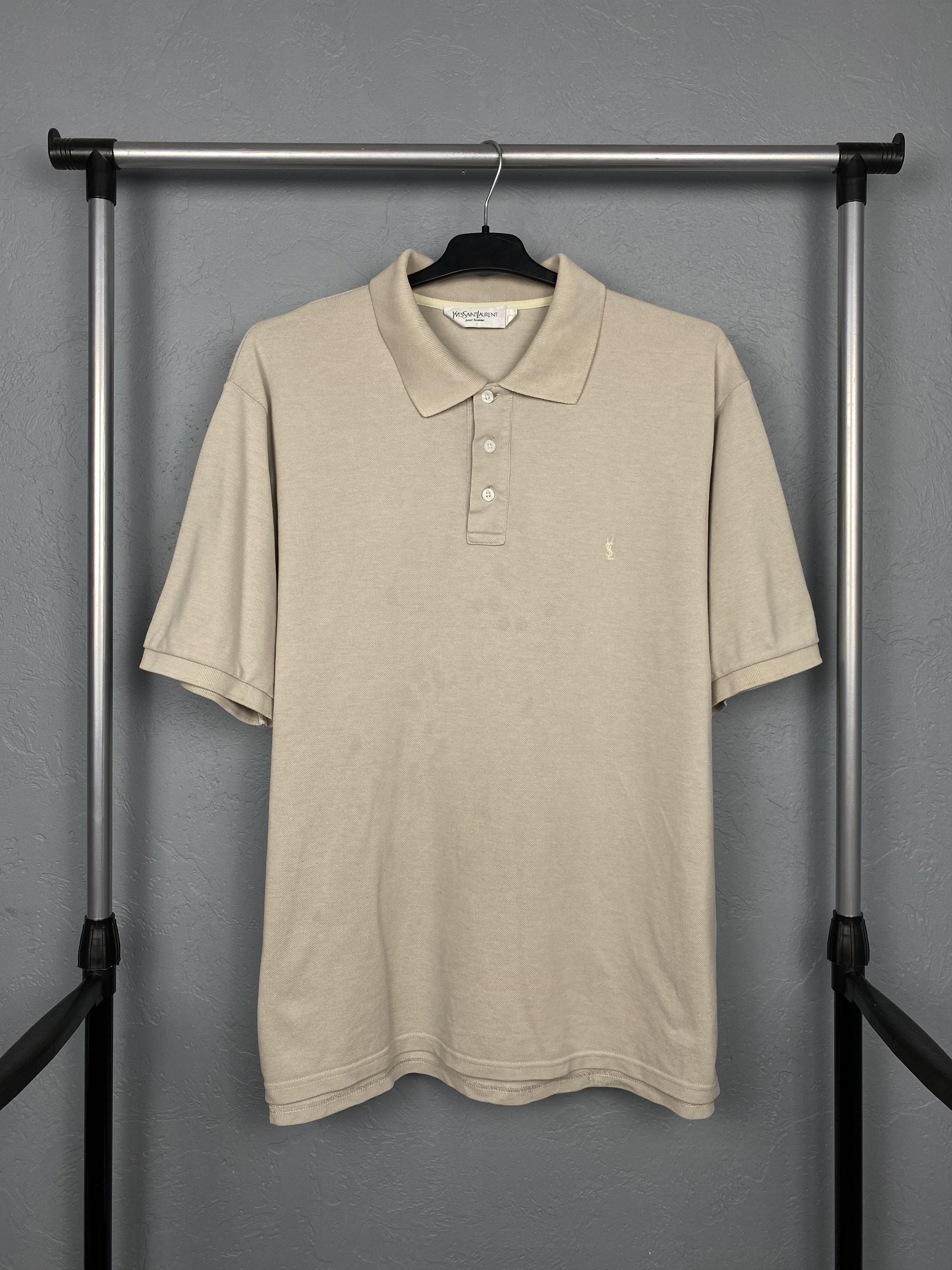 Yves Saint Laurent Yves Saint Laurent YSL Mens Polo Shirt Y2K Size US XL / EU 56 / 4 - 1 Thumbnail