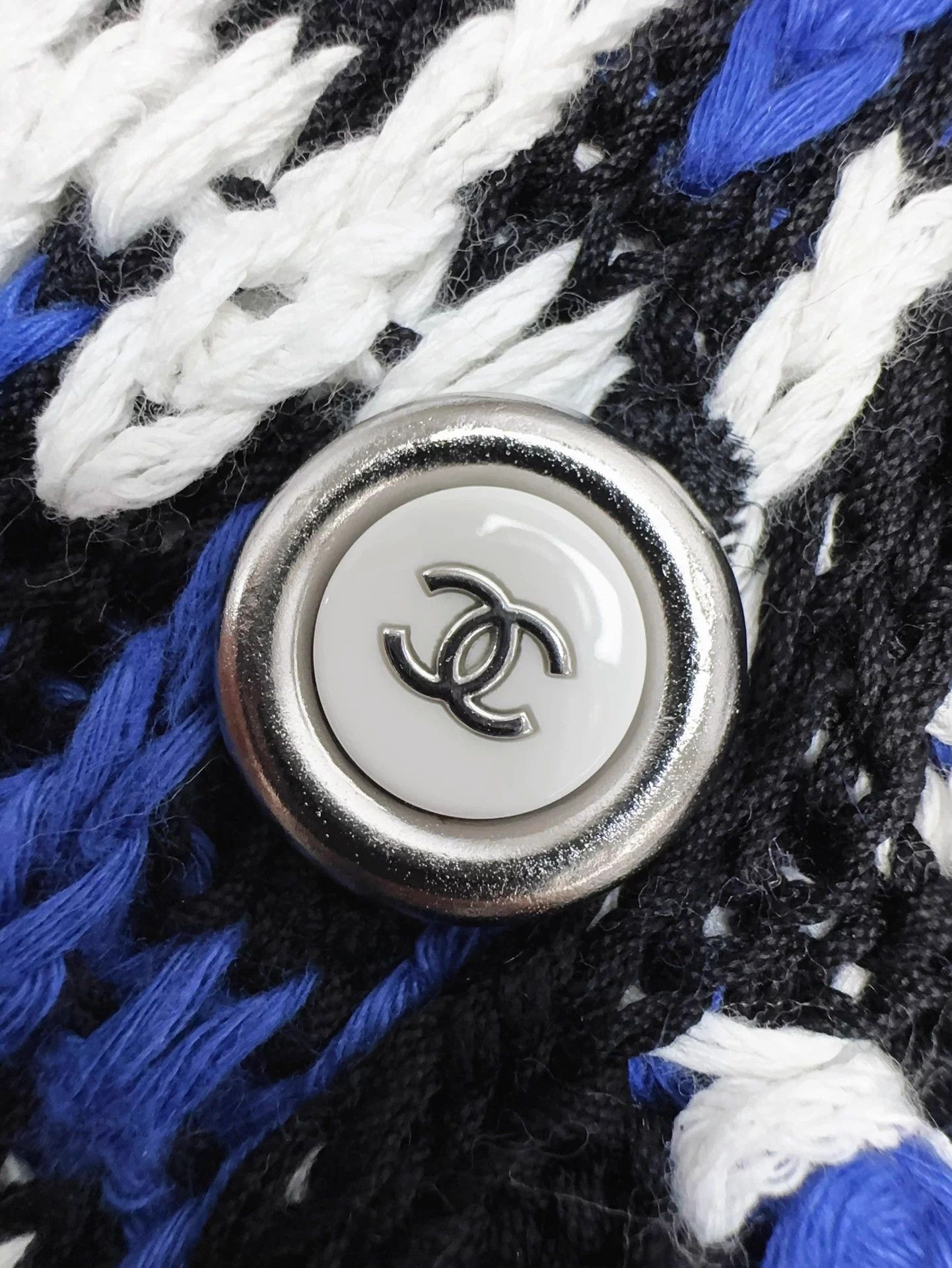 Chanel Chanel 21C Blue-White Stripe Knit Collared Chen Weiting 34 Size XS / US 0-2 / IT 36-38 - 6 Thumbnail