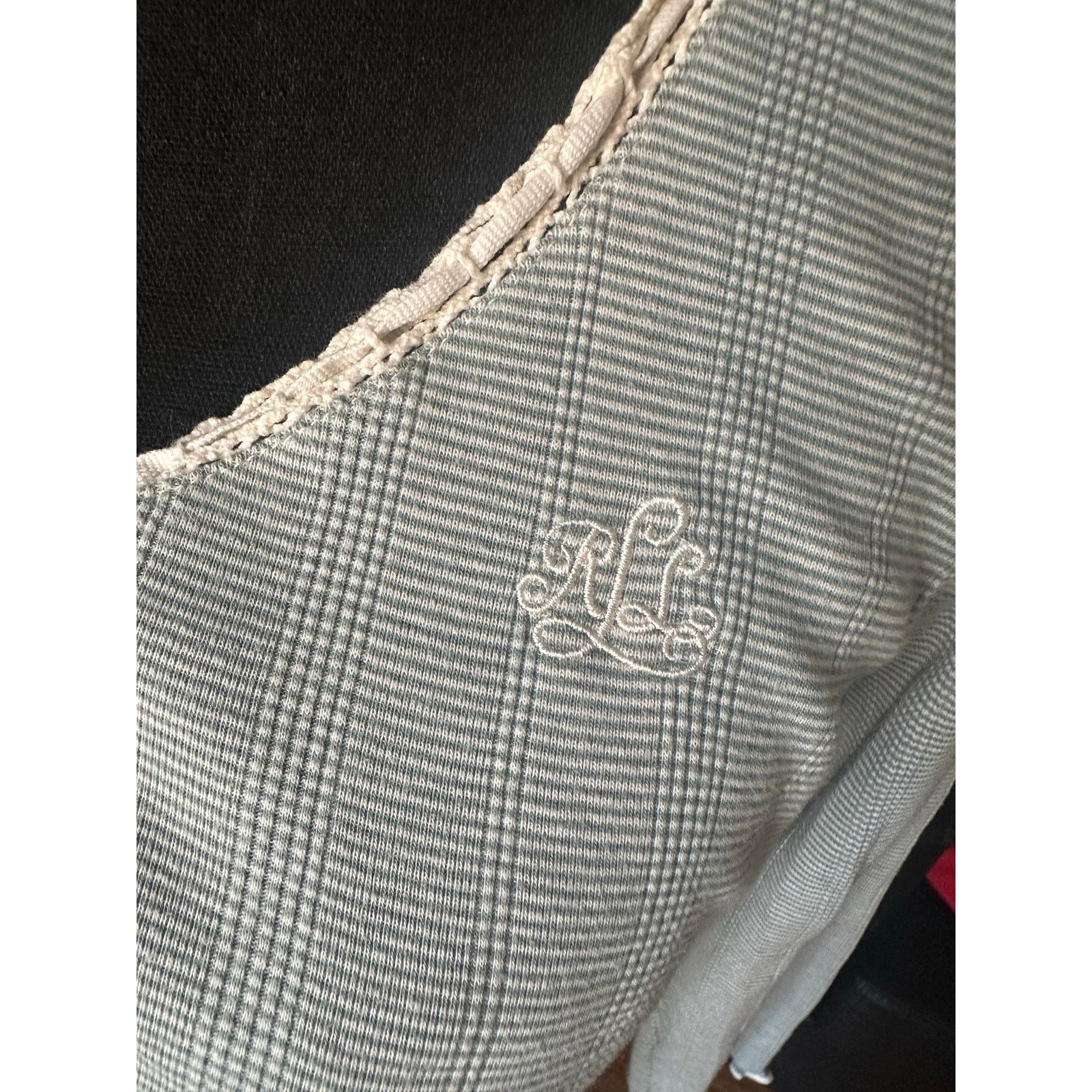 Lauren Ralph Lauren Lauren Ralph Lauren BlueWaffle Knit Nightshirt Lounge Soft Size ONE SIZE - 3 Thumbnail