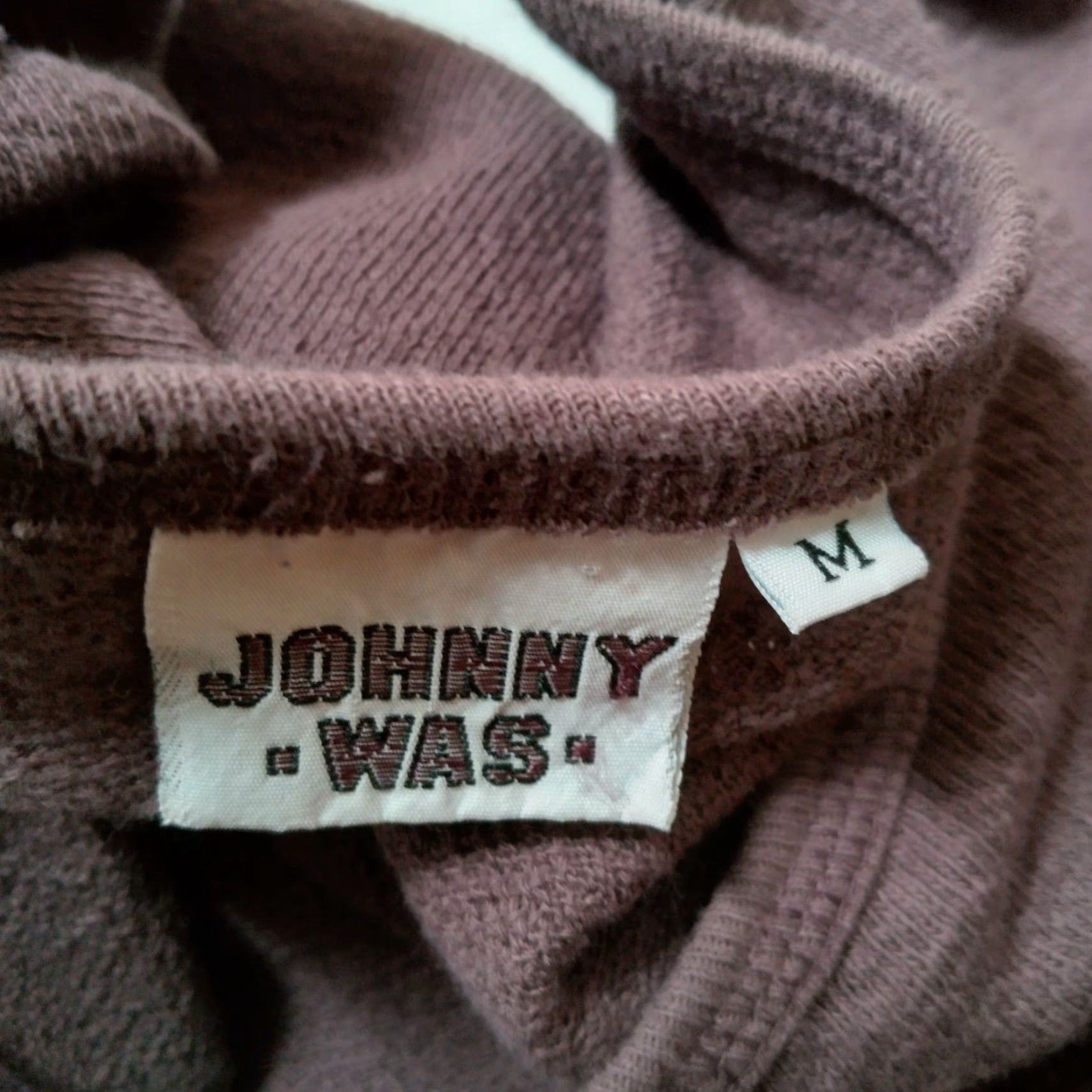 Johnny Was VINTAGE Johnny Was Shirt Women Medium Long Sleeve Knit Plum Floral Trim Boho Bohemian Lagenlook Natural 90s Mens? Wait. Size M / US 6-8 / IT 42-44 - 4 Thumbnail