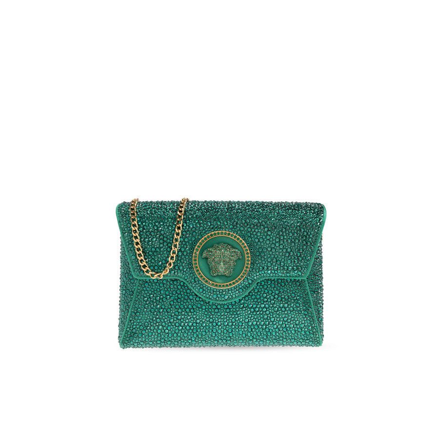 Versace VERSACE La Medusa Mini Green Leather Shoulder Bag New & Auth Size ONE SIZE - 1 Thumbnail