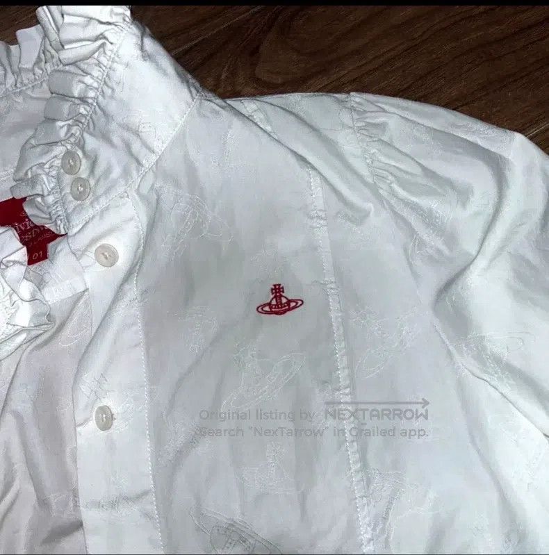 Vivienne Westwood Vivienne Westwood ORB logo pleated bow shirt Size S / US 4 / IT 40 - 4 Thumbnail
