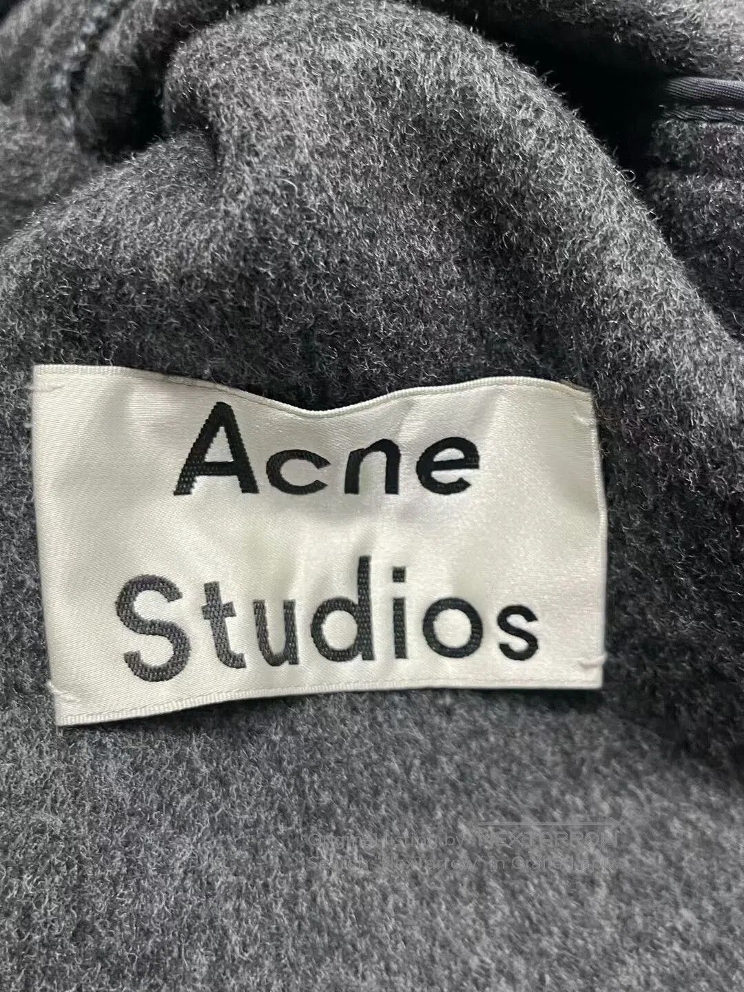 Acne Studios gray striped wool coat by Acne Studios. Size US L / EU 52-54 / 3 - 5 Thumbnail