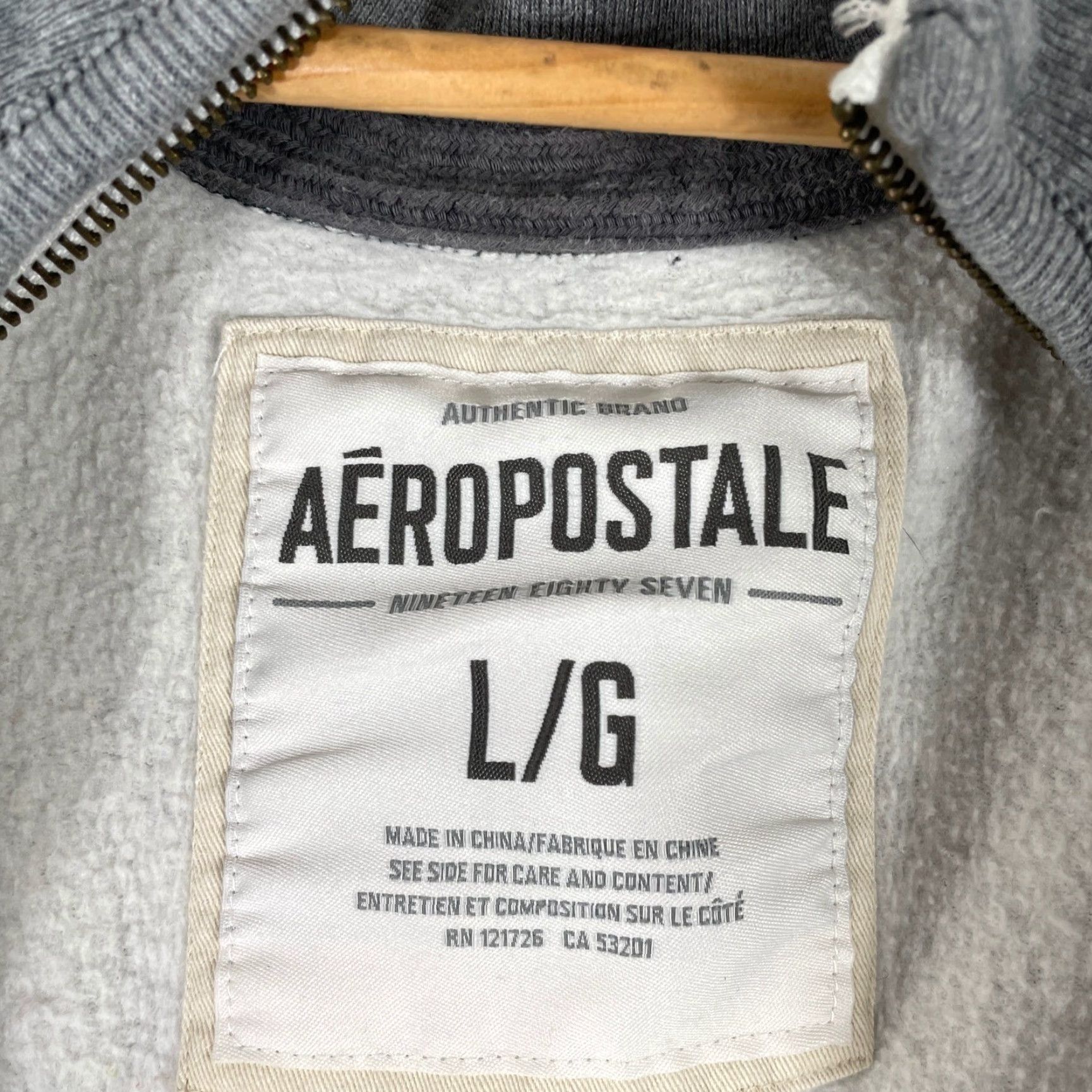 Aeropostale VINTAGE Aeropostale Track Jacket Mens L Gray Full Zip Racing Stripe Y2K Skater Size US L / EU 52-54 / 3 - 6 Thumbnail