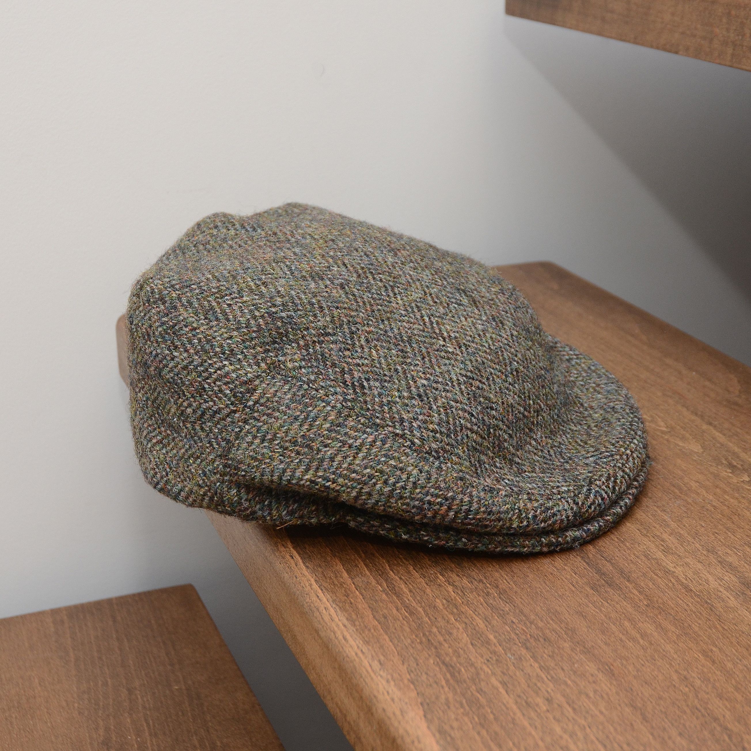 Harris Tweed Olney Harris Tweed Vintage Wool Driving Cap Newsboy Hat Size ONE SIZE - 3 Thumbnail