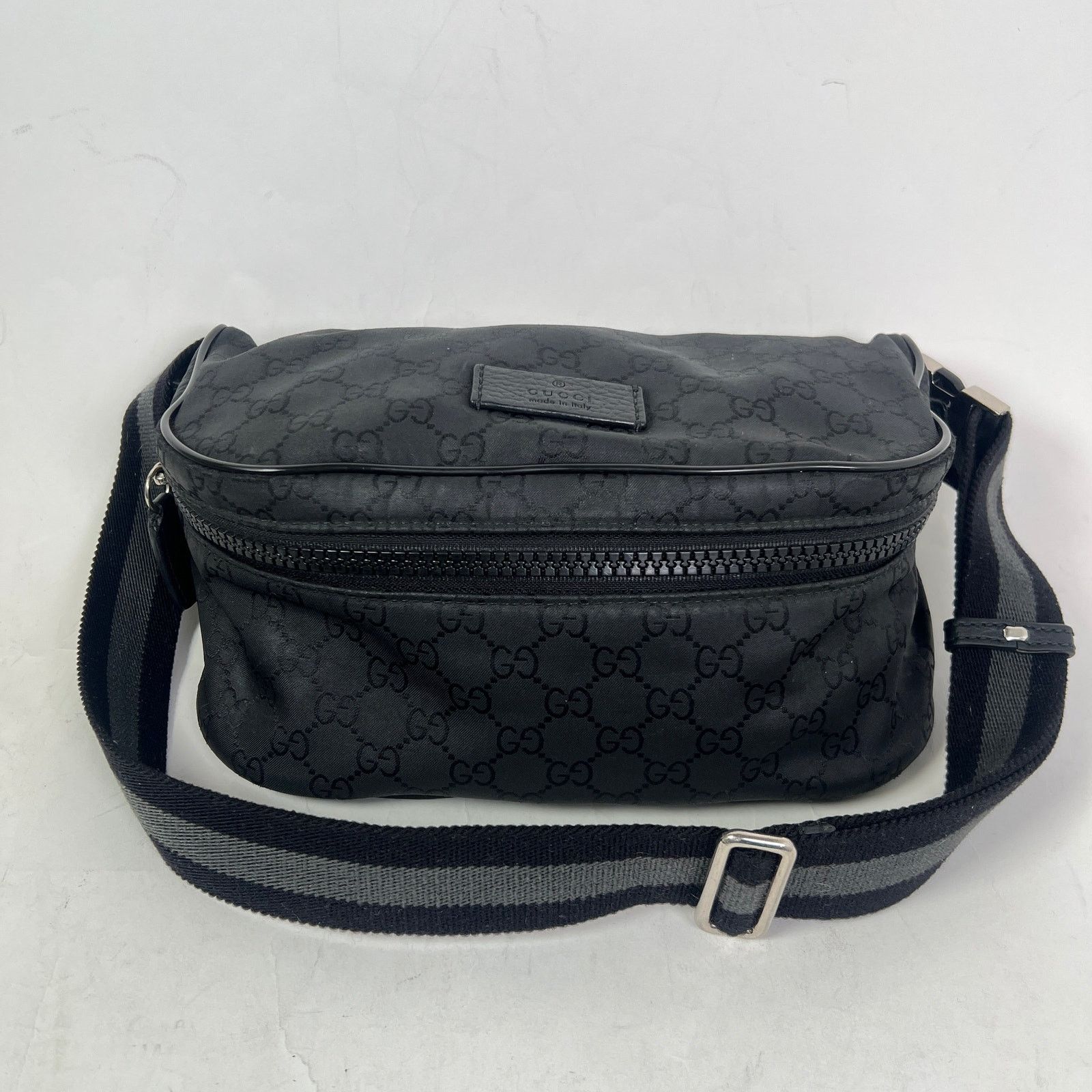 Gucci GG Nylon Belt Bag in Black, Women's