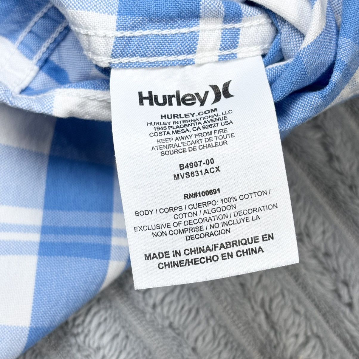 Hurley Hurley boys 100% cotton button up size Large Size US L / EU 52-54 / 3 - 4 Thumbnail
