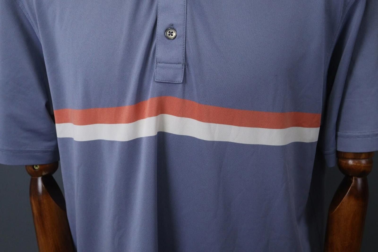 Fjallraven FJ Blue Detail Striped Collared Front Polo Shirt Size 2XL Size US XXL / EU 58 / 5 - 4 Thumbnail