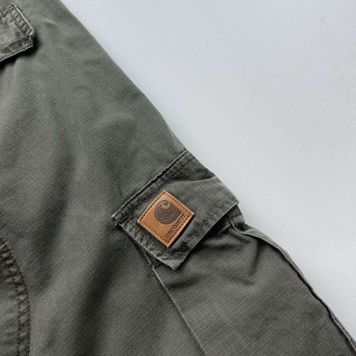 Carhartt Wip Carhartt WIP Regular Fit Baggy Cargo Pants Green Y2K Size US 34 / EU 50 - 8 Thumbnail