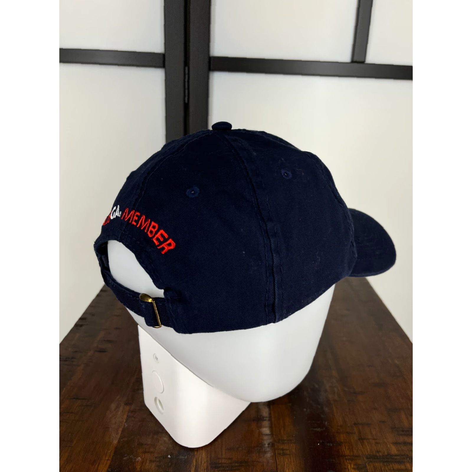 Vintage PGA USGA Golf Hat Cap Strap Back Adult Blue Embroidered Member Cotton Blend Size ONE SIZE - 7 Thumbnail