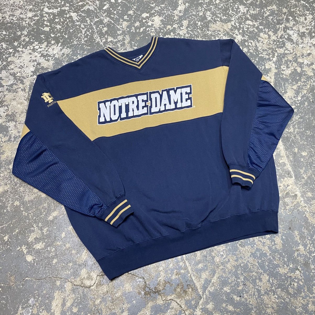 Other Vintage Norte Dame Navy Mesh Sleeve Lee Sport Hoodie Sweat Size US XL / EU 56 / 4 - 10 Thumbnail