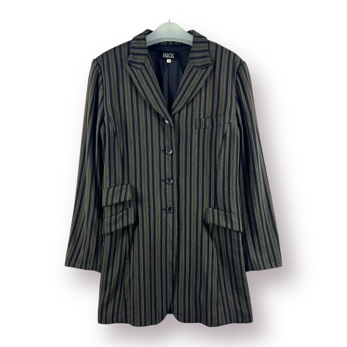 BIGI × Japanese Brand × Pink House 🔥 stripes Long Coat Bigi Japan - M Size S / US 4 / IT 40 - 1 Thumbnail