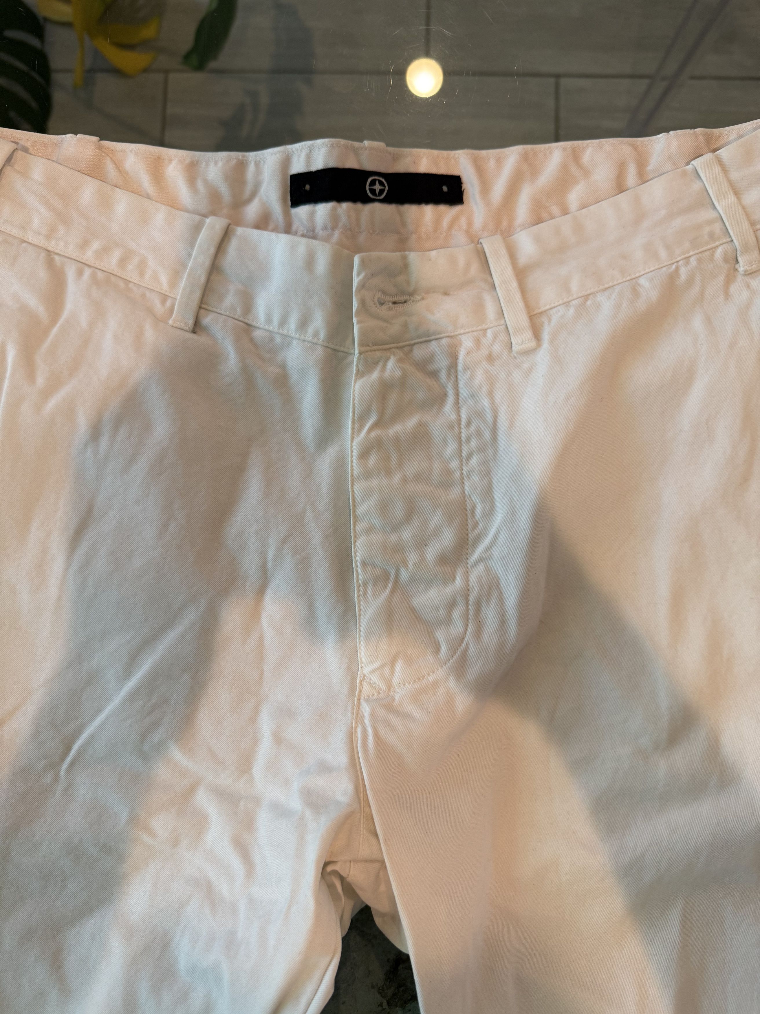 Stone Island Stone Island White Vintage Pants (Cotton) Size US 34 / EU 50 - 3 Thumbnail