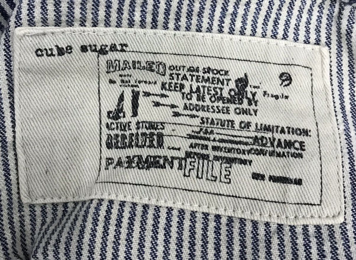 Japanese Brand AUTHENTIC Cube Sugar Stripe Pants Size US 30 / EU 46 - 14 Thumbnail