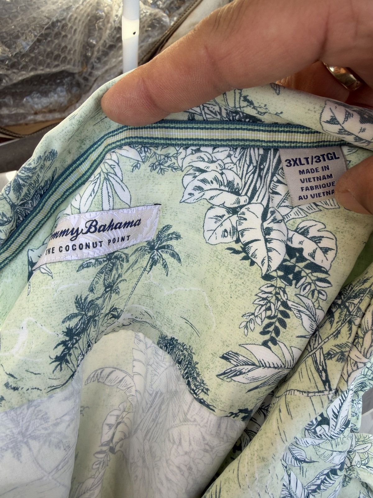 Tommy Bahama PreOwned Tommy Bahama Hawaiian Print Green Men's 3XL Size US XXL / EU 58 / 5 - 4 Thumbnail