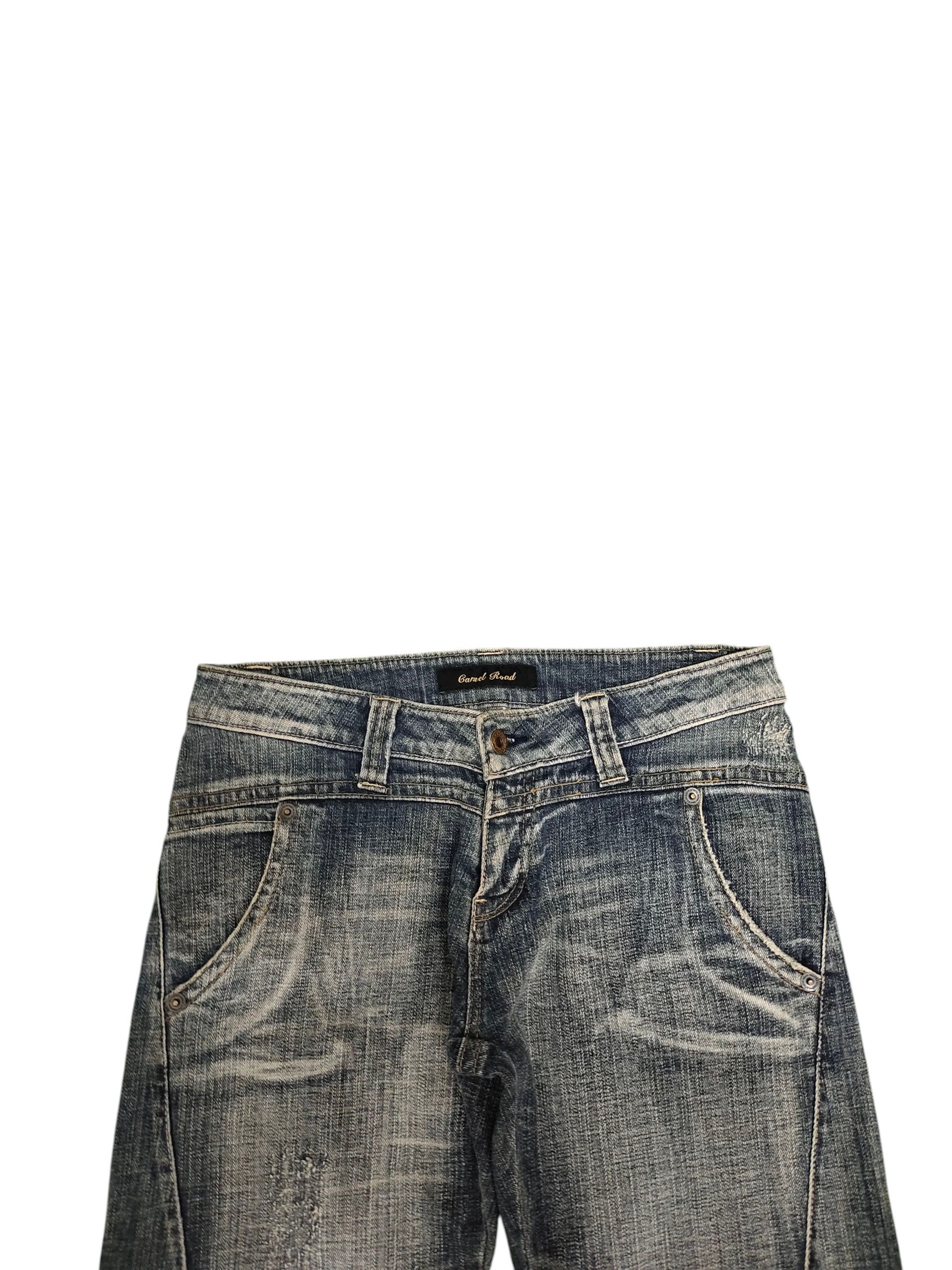 Hysteric Glamour Flare Jeans Camel Road Clawmark Distress Faded Bootcut Y2k Size US 32 / EU 48 - 3 Thumbnail