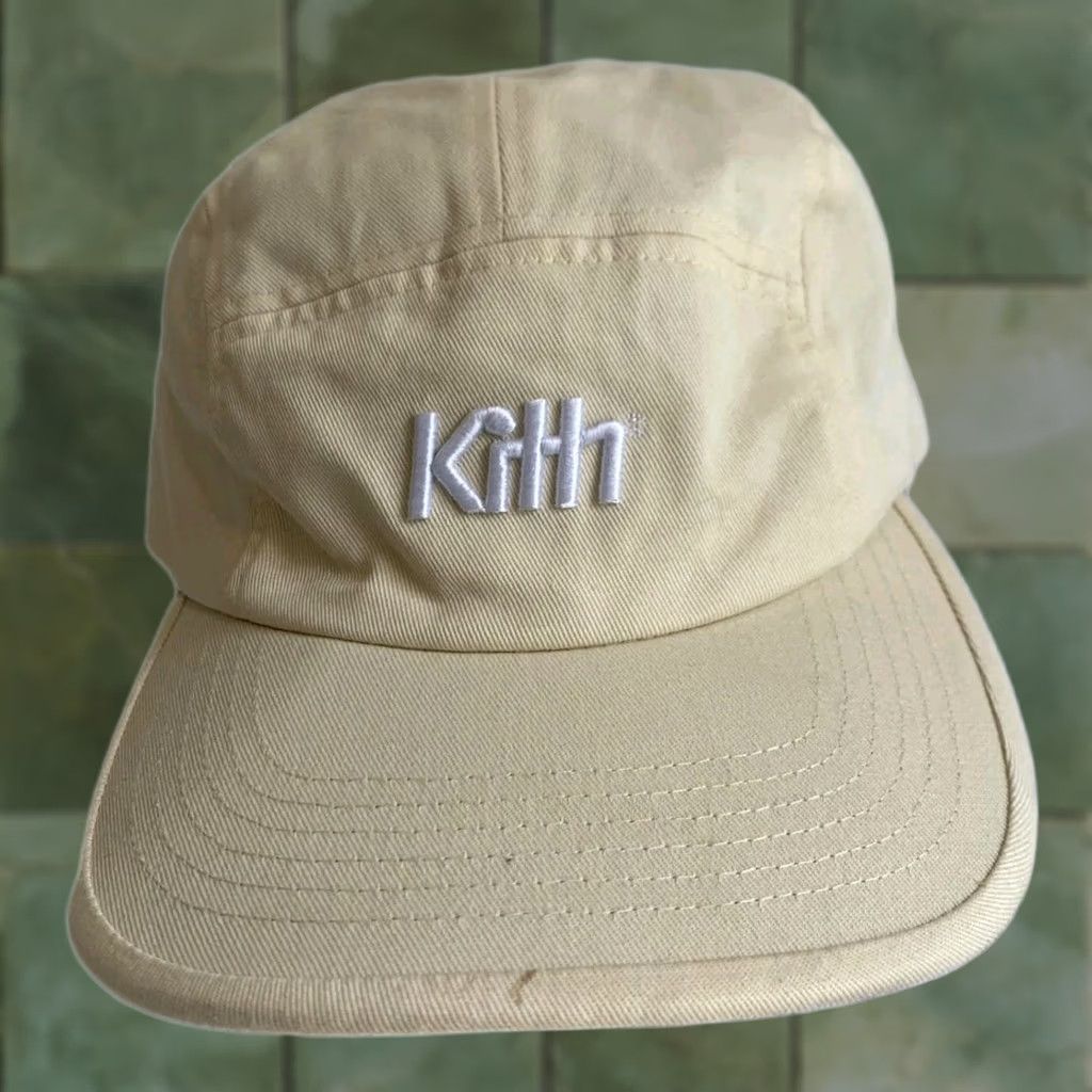 Kith Kith Hat Cream Tan Adjustable Strapback Cap 5-Panel Camper Authentic #K5 Size ONE SIZE - 1 Thumbnail