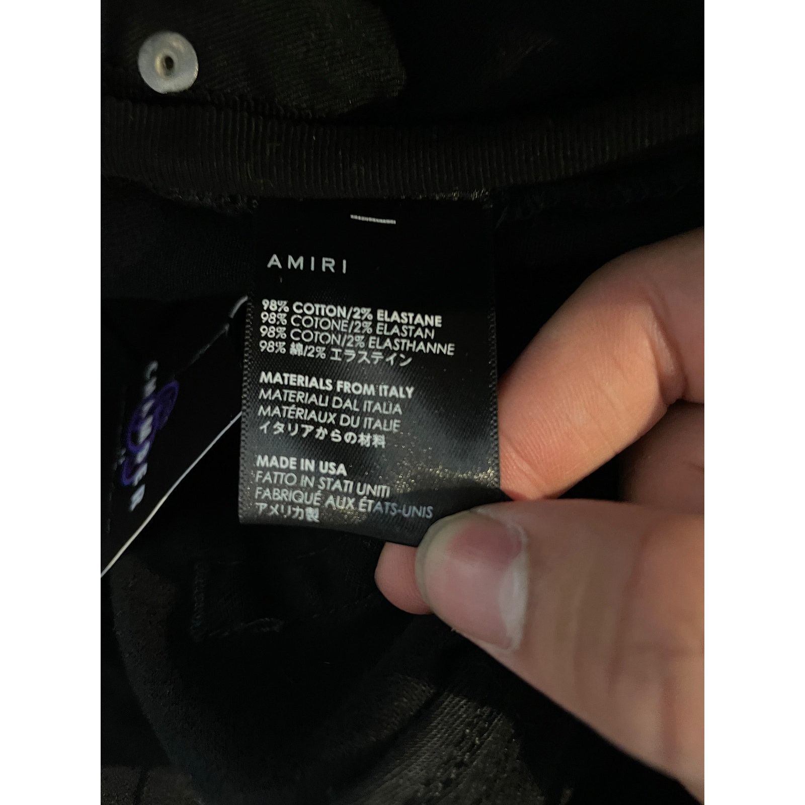 Amiri Amiri Jeans Black Palm Used 34 Size US 34 / EU 50 - 6 Thumbnail