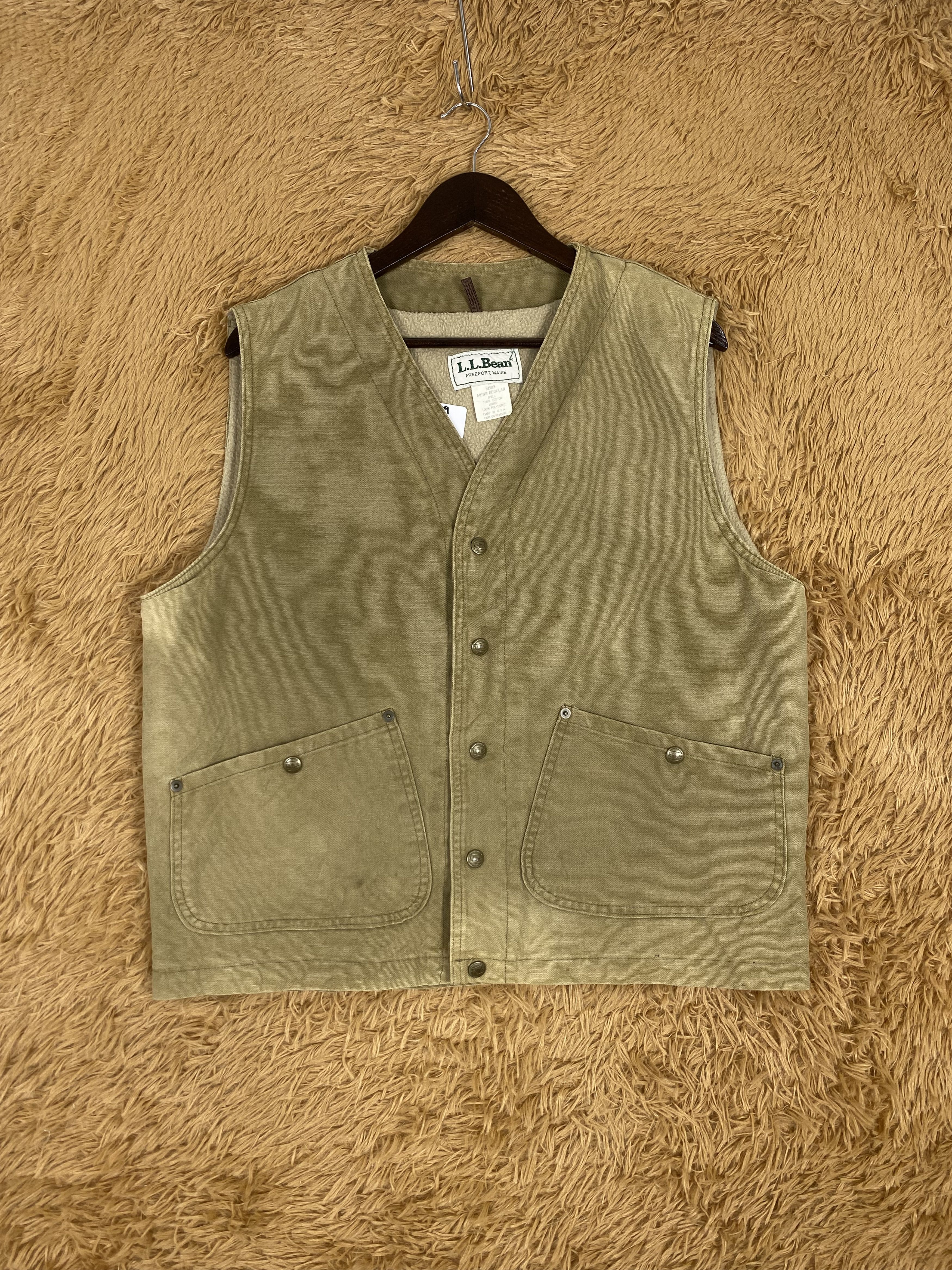 L.L. Bean Vintage LL Bean Fleece Lining Faded Vest Size US M / EU 48-50 / 2 - 1 Thumbnail