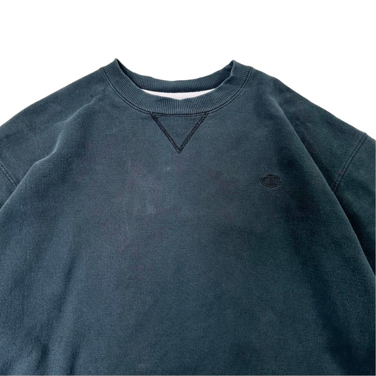 Vintage Vintage 90s Champion Embroidered Logo Blank Black Sweater Size US XL / EU 56 / 4 - 2 Thumbnail