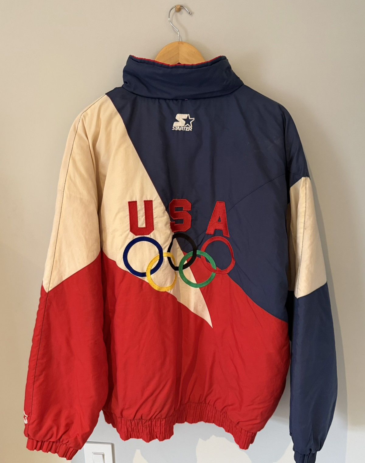 Starter 1990’s Team USA Olympics Starter Jacket Size US XL / EU 56 / 4 - 2 Thumbnail