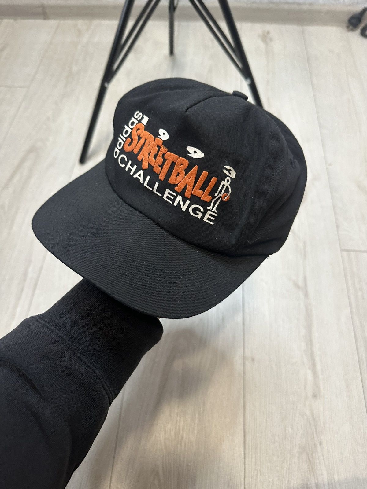 Adidas Very Rare Adidas Vintage 1993 Streetball Cap Logo Streetwear Size ONE SIZE - 2 Thumbnail