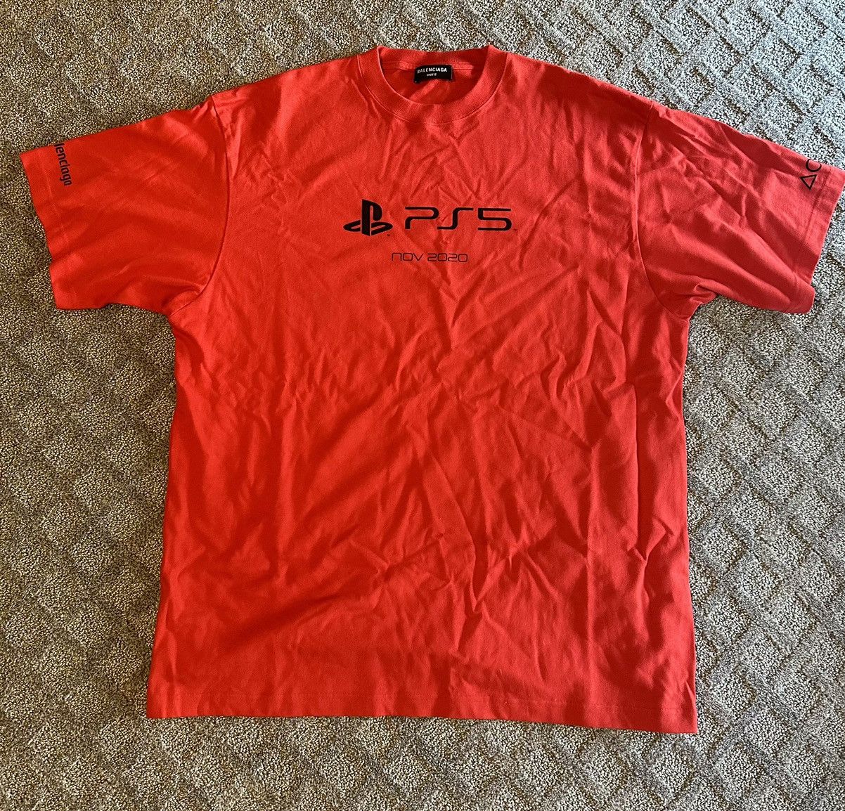 image of Balenciaga Playstation 5 Collab in Red, Men's (Size Large)