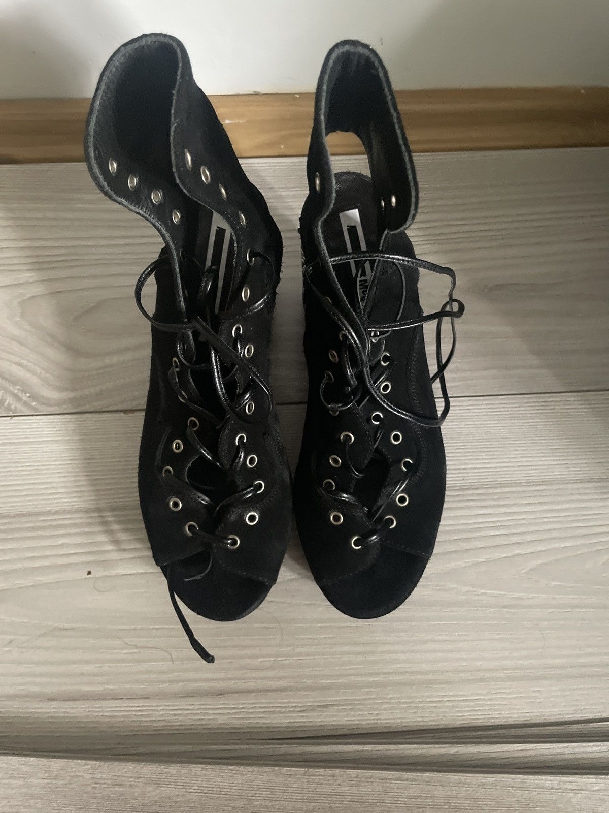 Alexander McQueen MCQ by Aleksander McQueen heels Boots mainline avant garde Size US 7 / IT 37 - 19 Thumbnail