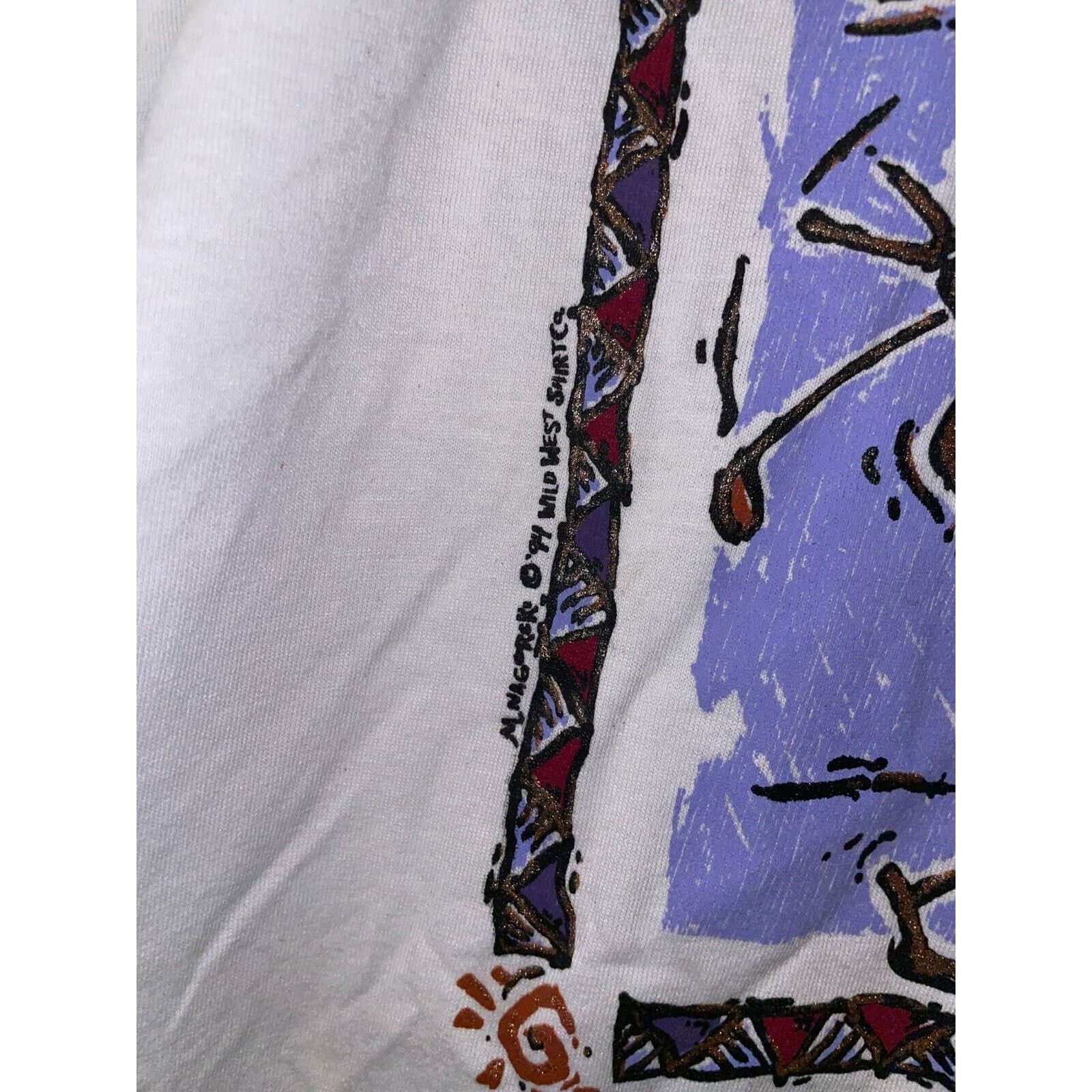 Jerzees Vintage Test Print Shirt Riverside Montana State White L Tee Size US L / EU 52-54 / 3 - 5 Thumbnail
