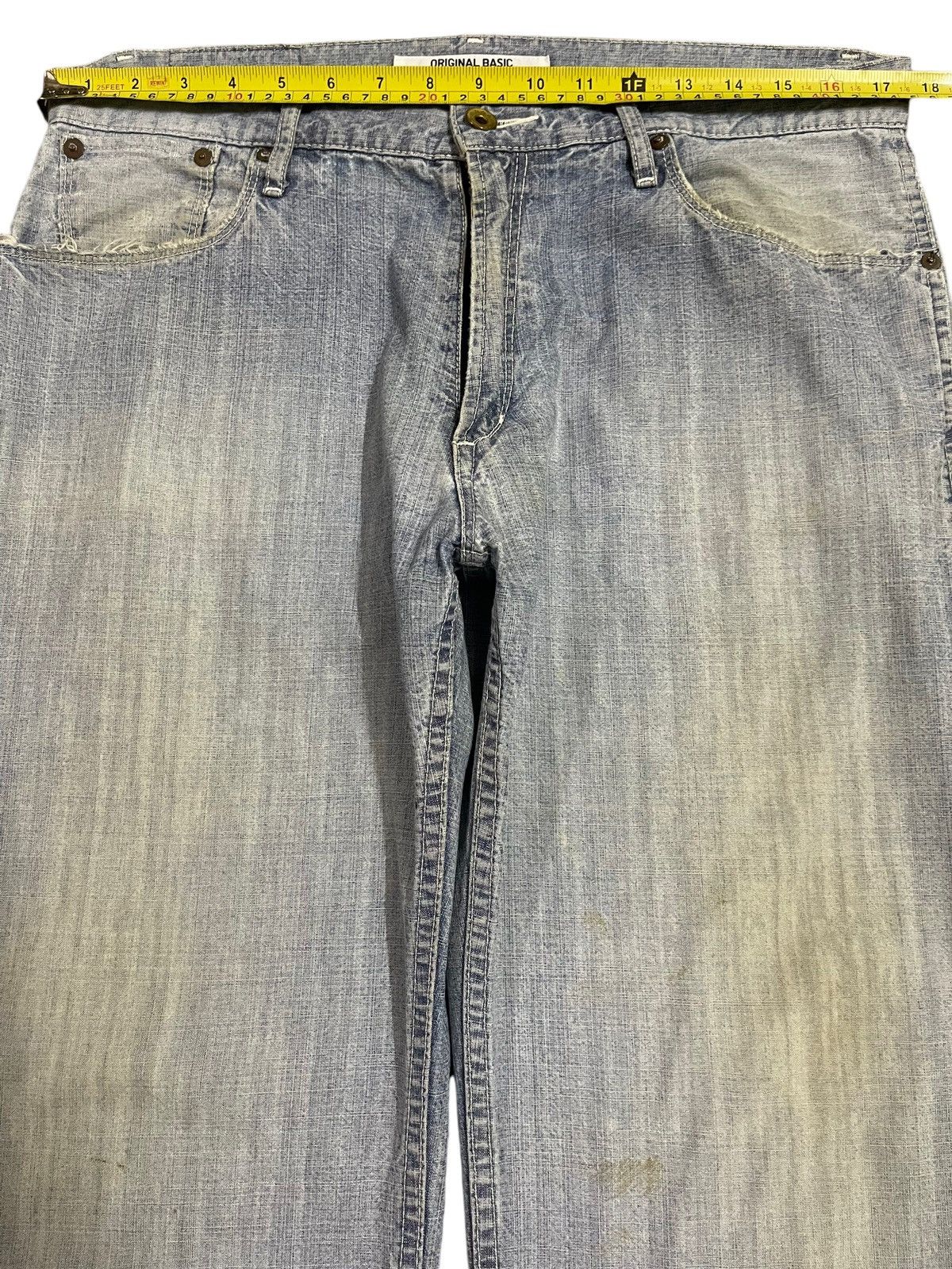 Uniqlo Vintage Japanese Uniqlo Blue Faded Wash Carpenter Jeans Size US 34 / EU 50 - 11 Thumbnail