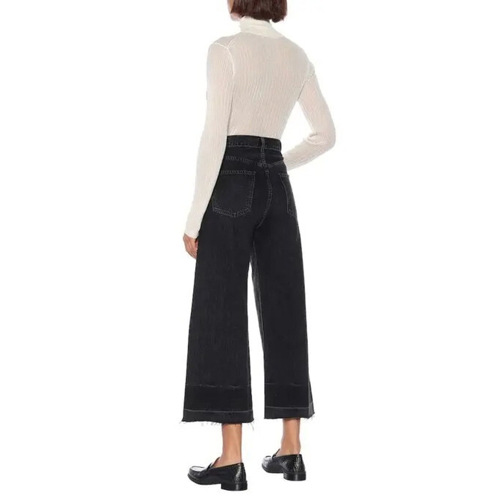 Citizens Of Humanity Citizens of Humanity Sacha Jeans High Wide Button Fly Crop Size 27" / US 4 / IT 40 - 4 Thumbnail