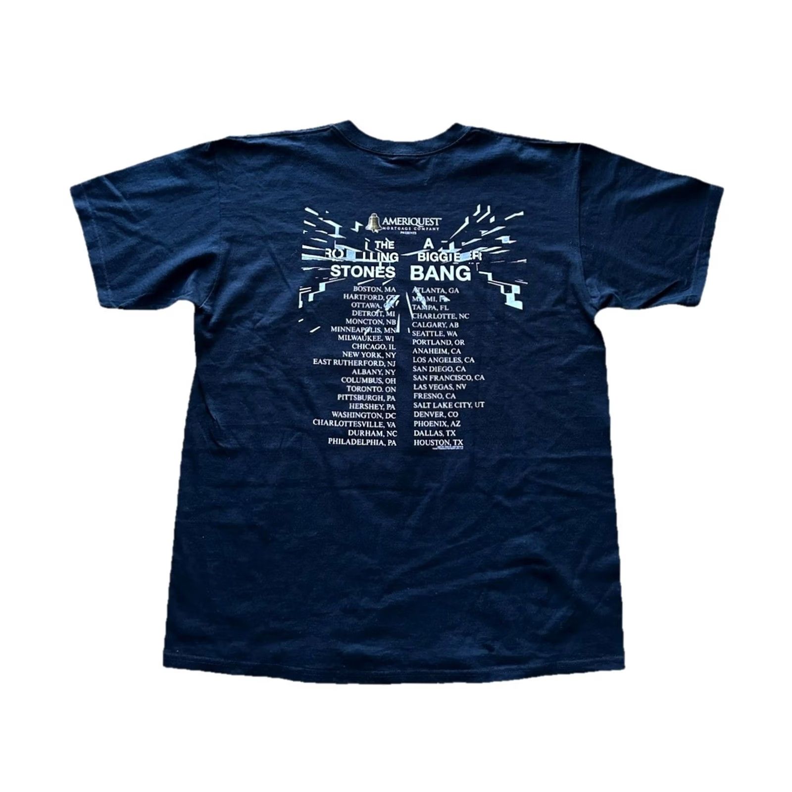 Anvil VINTAGE Rolling Stones A Bigger Bang World Tour T Shirt Unisex Adults L Black Crew Neck Short Sleeve NWOT 90s Band 2000-2009 Size US L / EU 52-54 / 3 - 2 Thumbnail