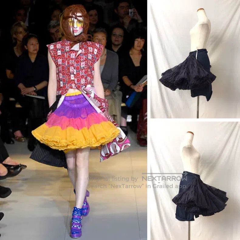 Comme des Garcons Comme des Garcons size S Black Skirt Size 22" - 3 Thumbnail