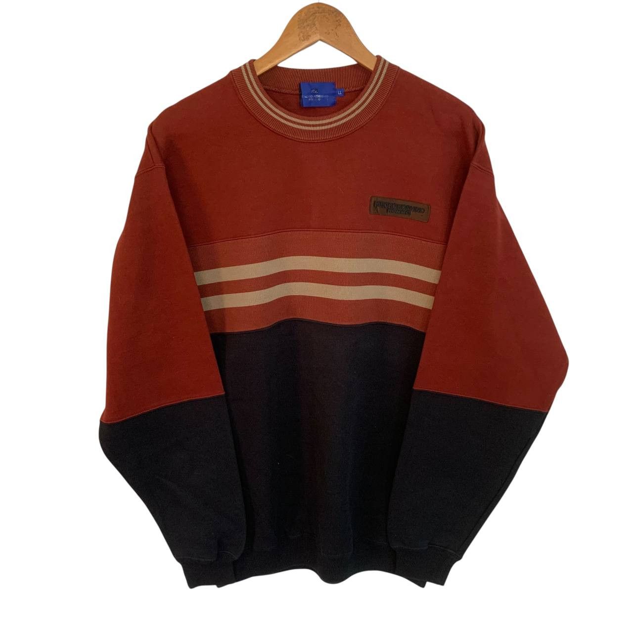 Hiroko Koshino Homme Vintage Hiroko Koshino Sweatshirt Stripe Large Size US L / EU 52-54 / 3 - 1 Thumbnail